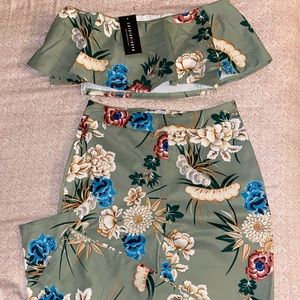 2 piece floral set